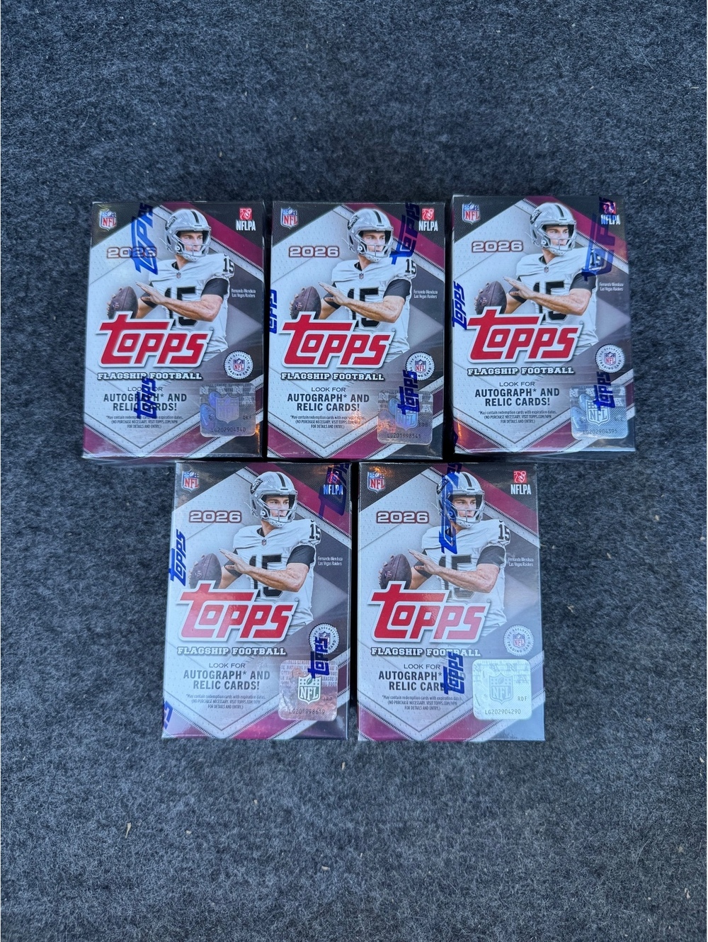 5x  2026 Topps Flagship Football Value Box